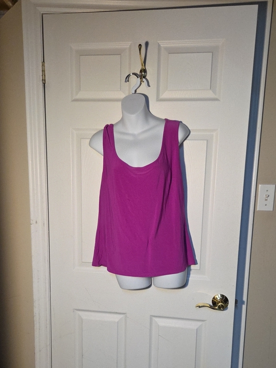 Joseph Ribkoff Tops - Joseph Ribkoff Scoop Neck Tank Top - Magenta Fuscia Sz 16
